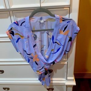 Periwinkle tie top NWOT